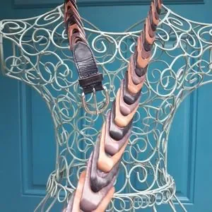 Vintage | Accessories | Genuine Leather Vintage Belt Braided  display picture 1